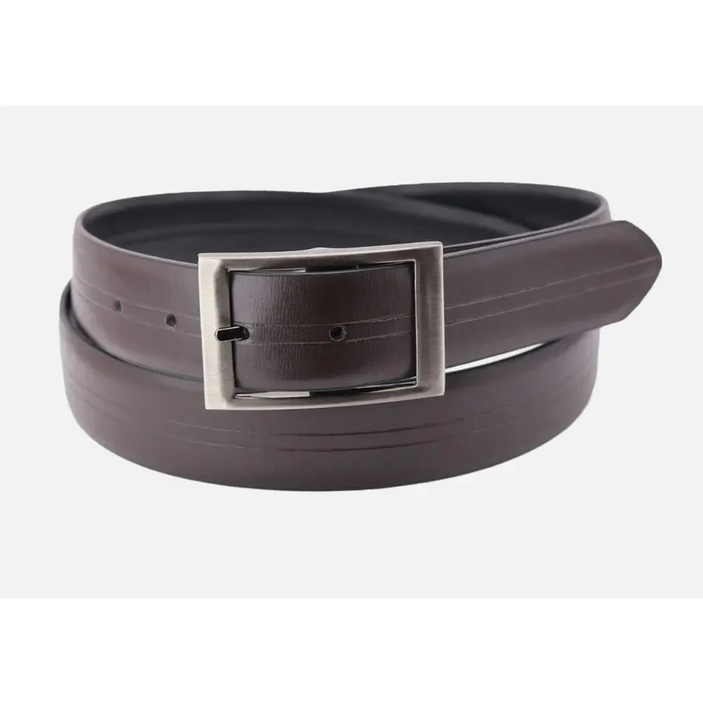 New with Tags Beverly Hills Polo Club Men's Pack of 2 Solid Brown Black‎ Belt 36